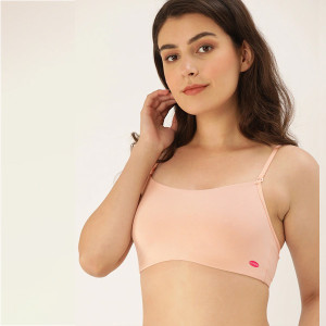 Women Cami Cotton Bra Non-Padded Non Wired With Detachable Straps